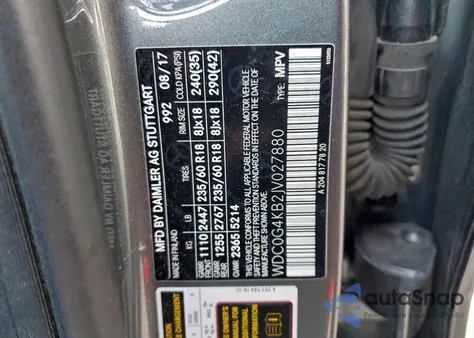 2018 Mercedes-Benz Glc 300 4Matic z USA, uszkodzony, nr VIN WDC0G4KB2JV027880